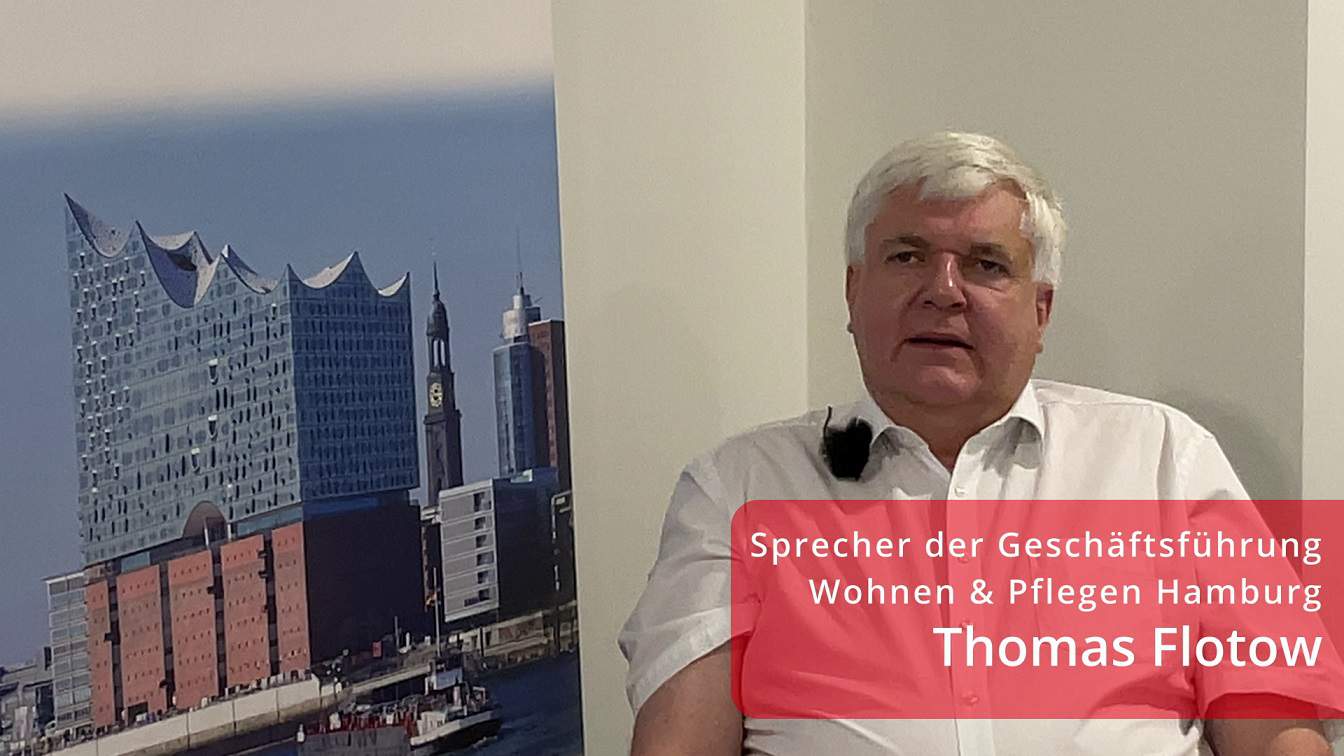 „Diskutiert mehr mit uns!“, ist einer der Wünsche von Thomas Flotow, dem Sprecher der Geschäftsführung der Pflegen & Wohnen Hamburg